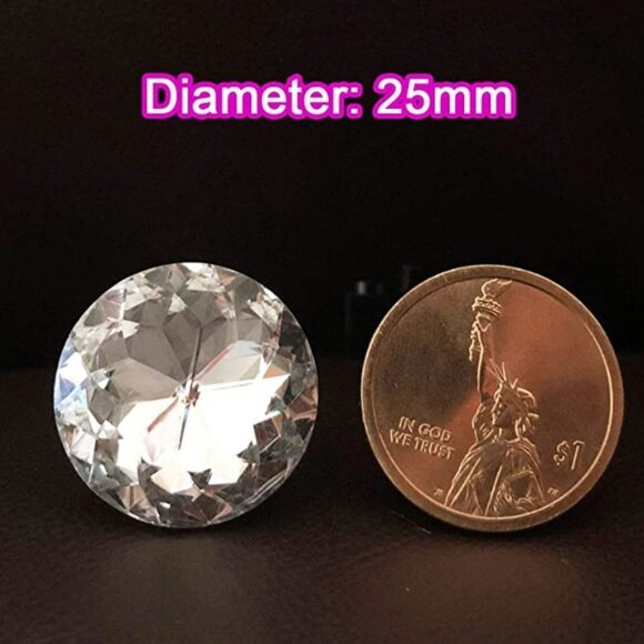 21 Crystal Glass Prong Buttons Decoration Tacks - Picture 11 of 11